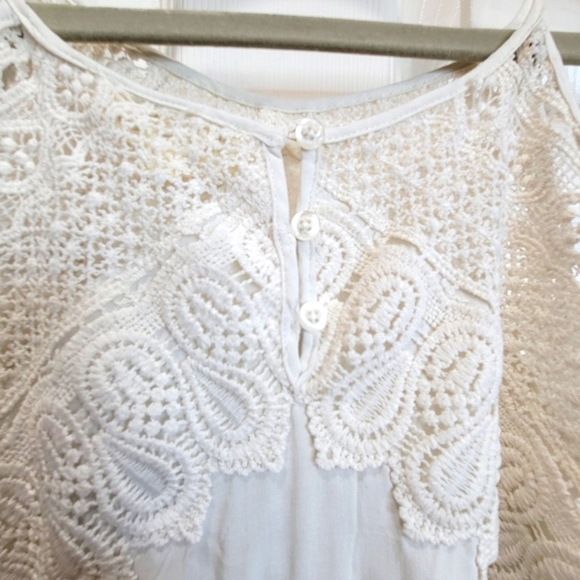 NWT XL Spaghetti Strap Embroidered Paisley Print Midi Dress - Picture 5 of 7